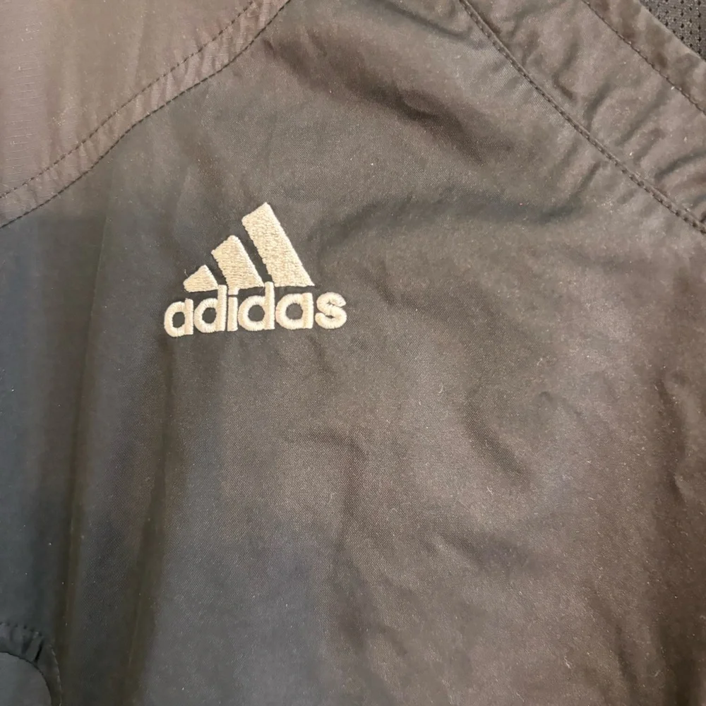 Adidas mens golf reflective vented windbreaker pullover black XL